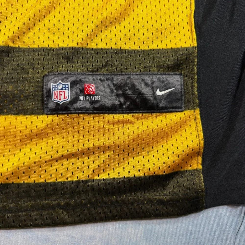 Nike Pittsburgh Steelers Jersey Mens 48 Yellow Excellent Polamalu 43 Bumblebee